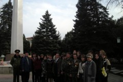15 февраля 2009 года. Встреча на воинском мемориале Славы